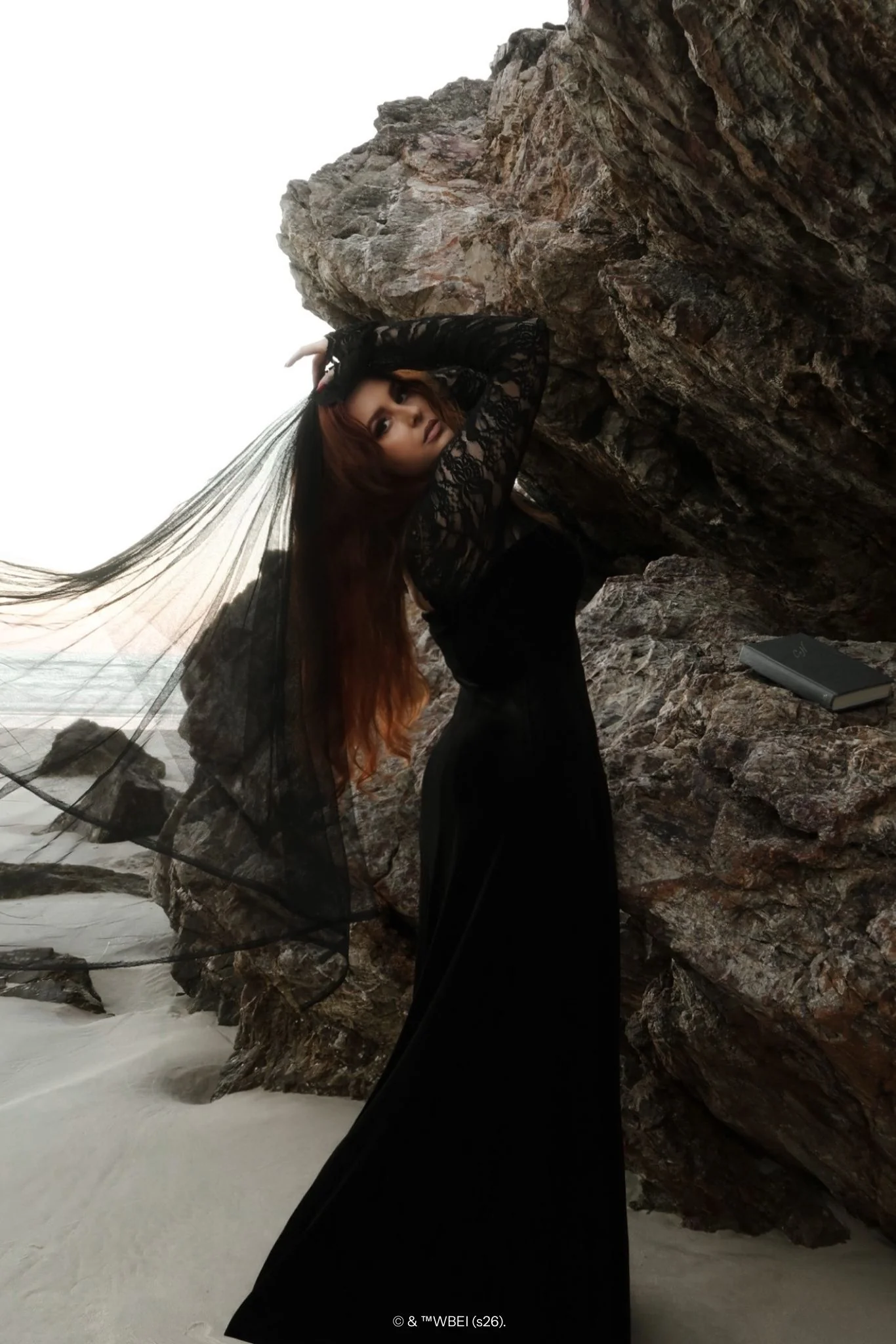 Abyss Lace Long Sleeve Velvet Maxi Dress - Image 8