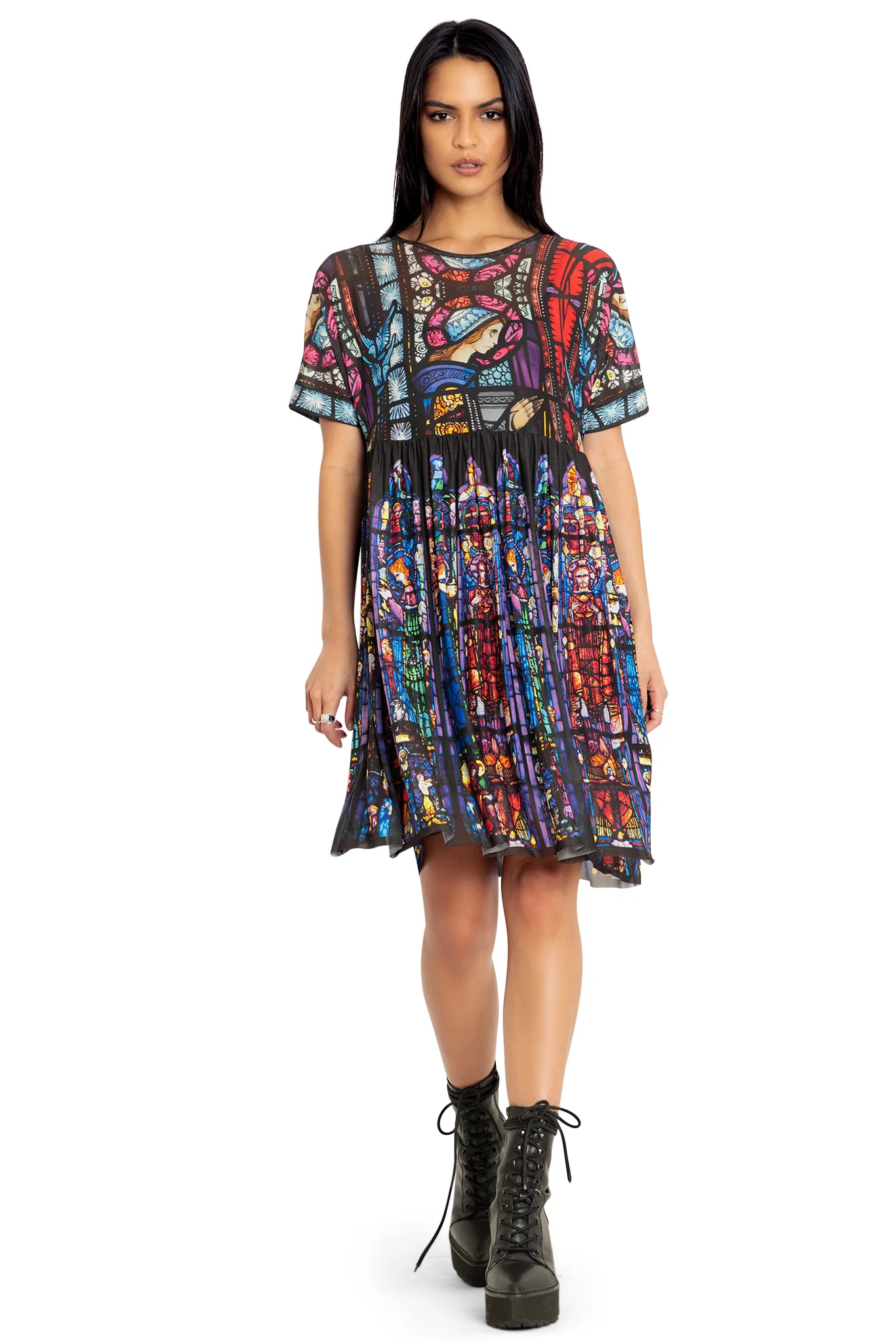 Adoration Of The Sacred Heart Sheer Smock Dress - Image 4