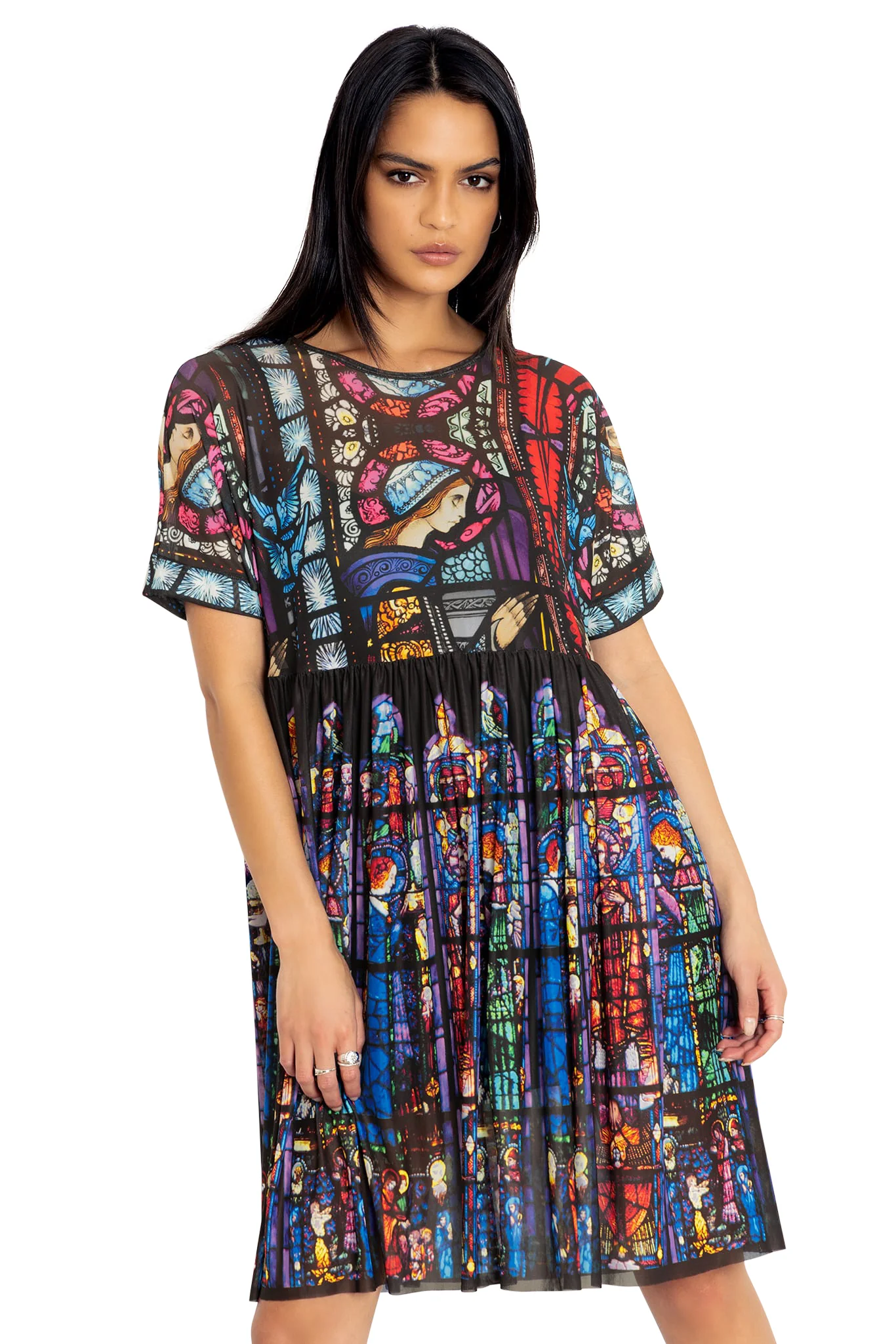 Adoration Of The Sacred Heart Sheer Smock Dress - Image 7