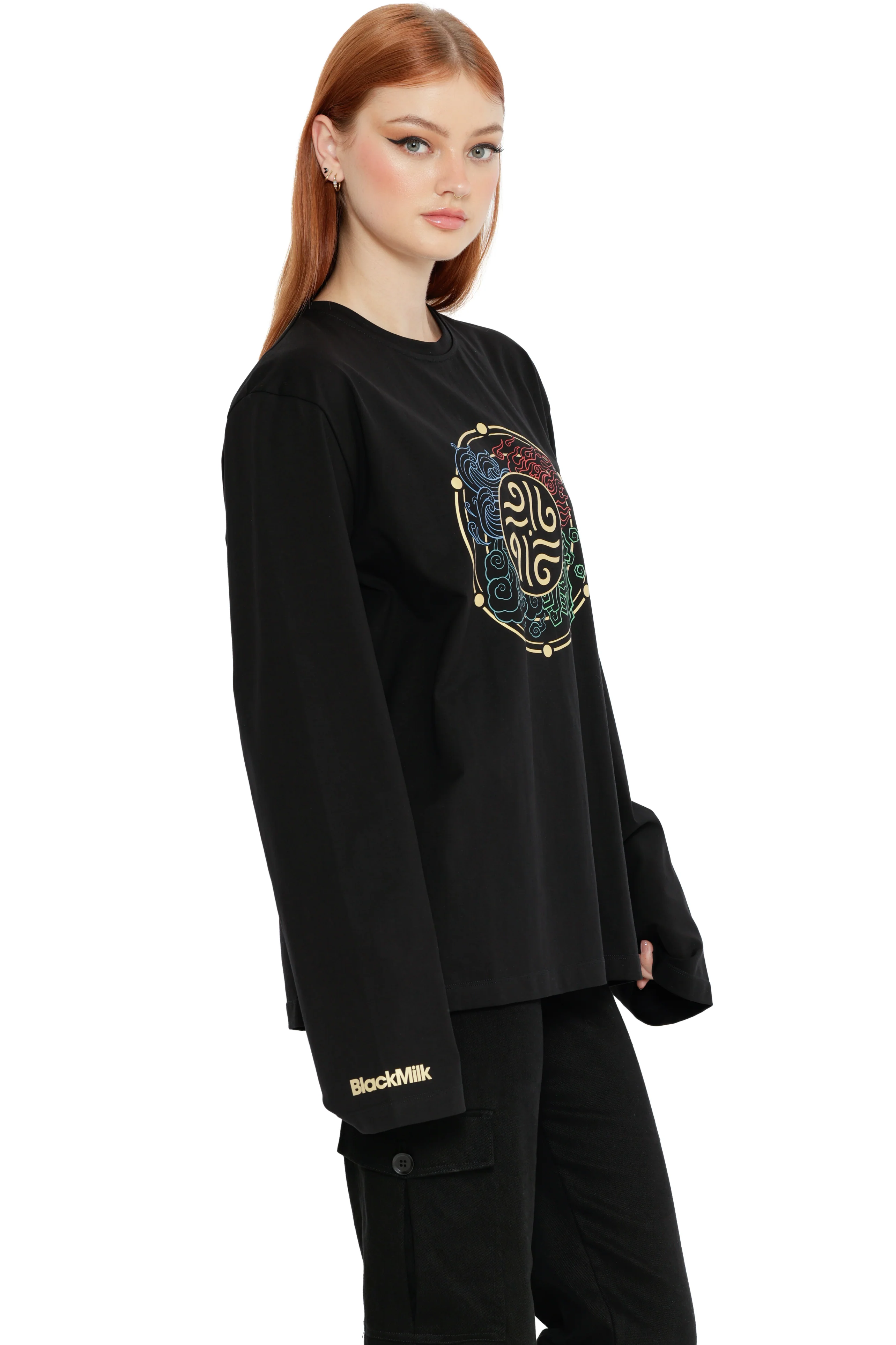 All Elements Talisman Long Sleeve Oversized Boyfriend Tee - Image 6