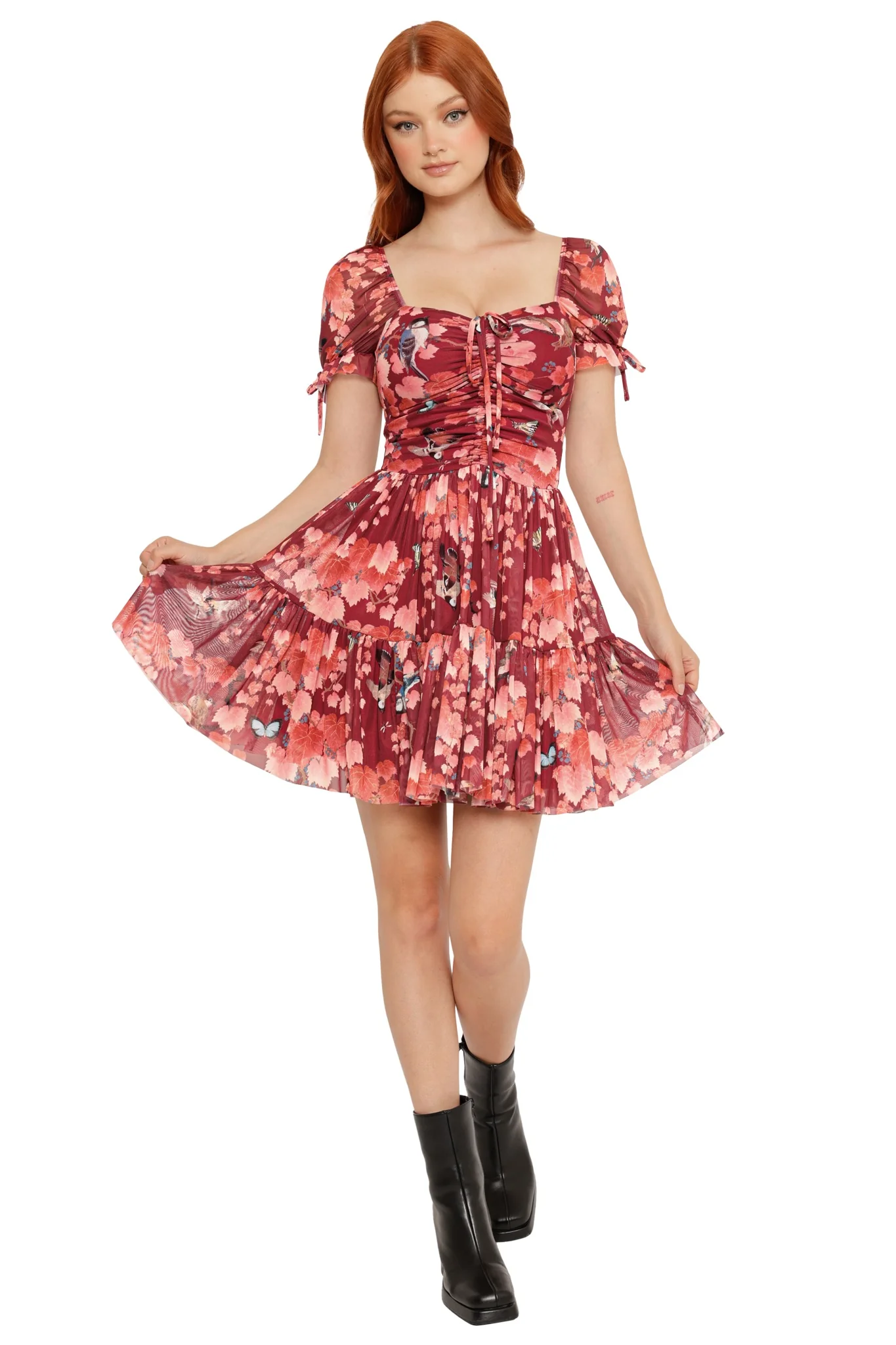 Autumn In Japan Short Tea Party Dress - Image 3