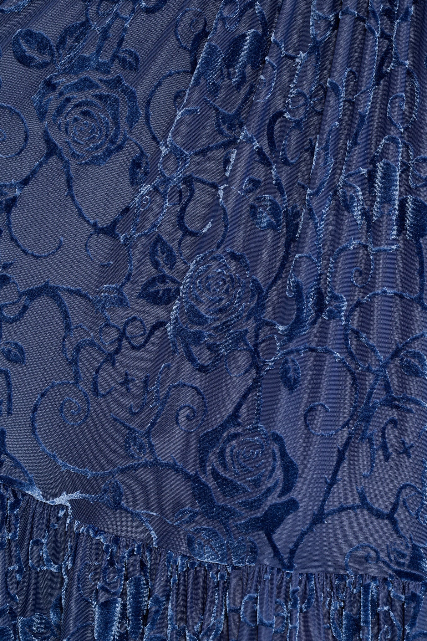 Be With Me Always Slate Burned Velvet Fae Queen Dress - Image 7