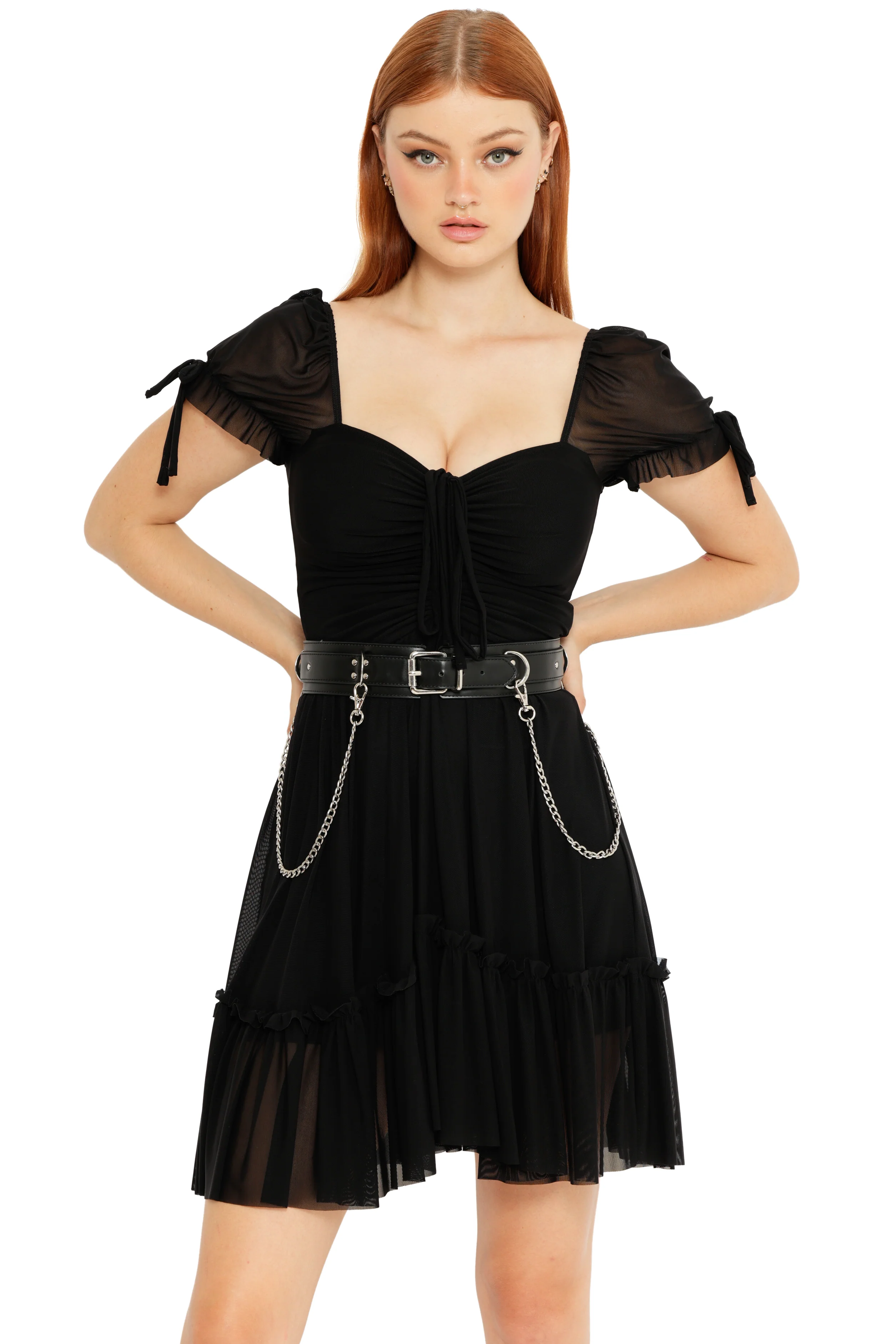 Black Short Tea Party Dress - Image 3