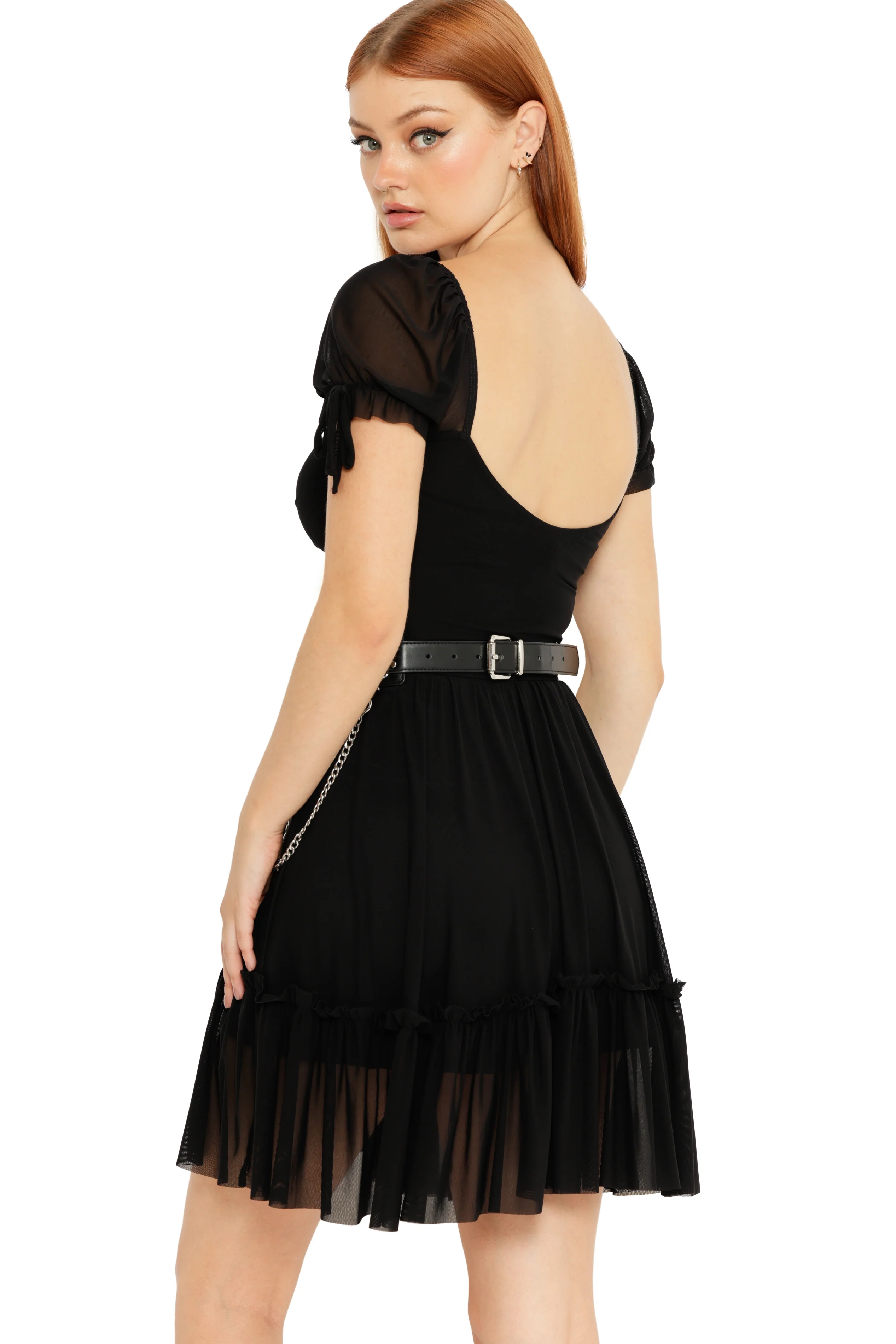 Black Short Tea Party Dress - Image 4