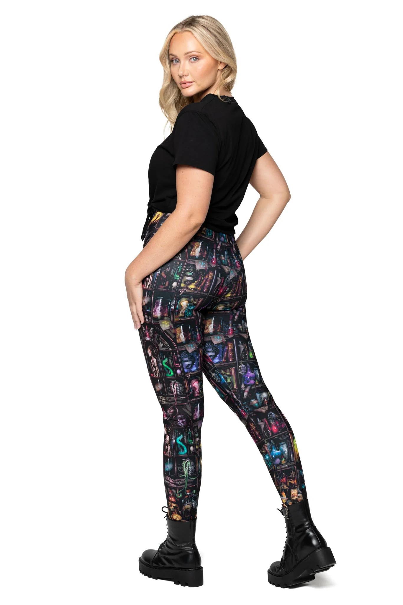 Cabinet of Curiosity High Waisted Matte Finish Leggings - Image 4