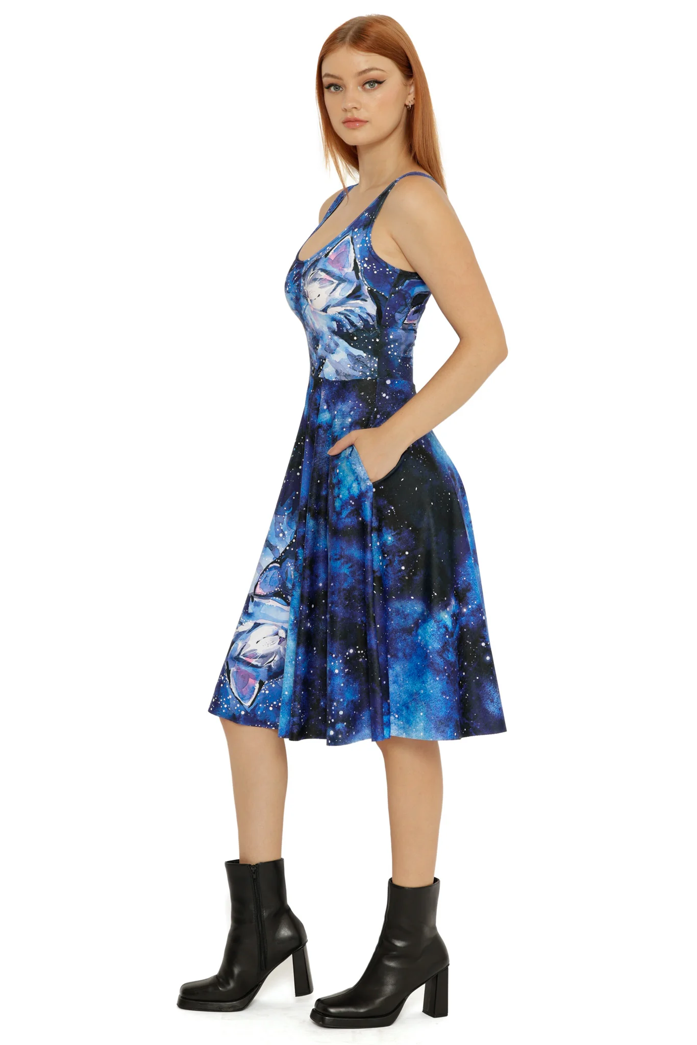 Celestial Cuddling Scoop Midi Dress - Image 4