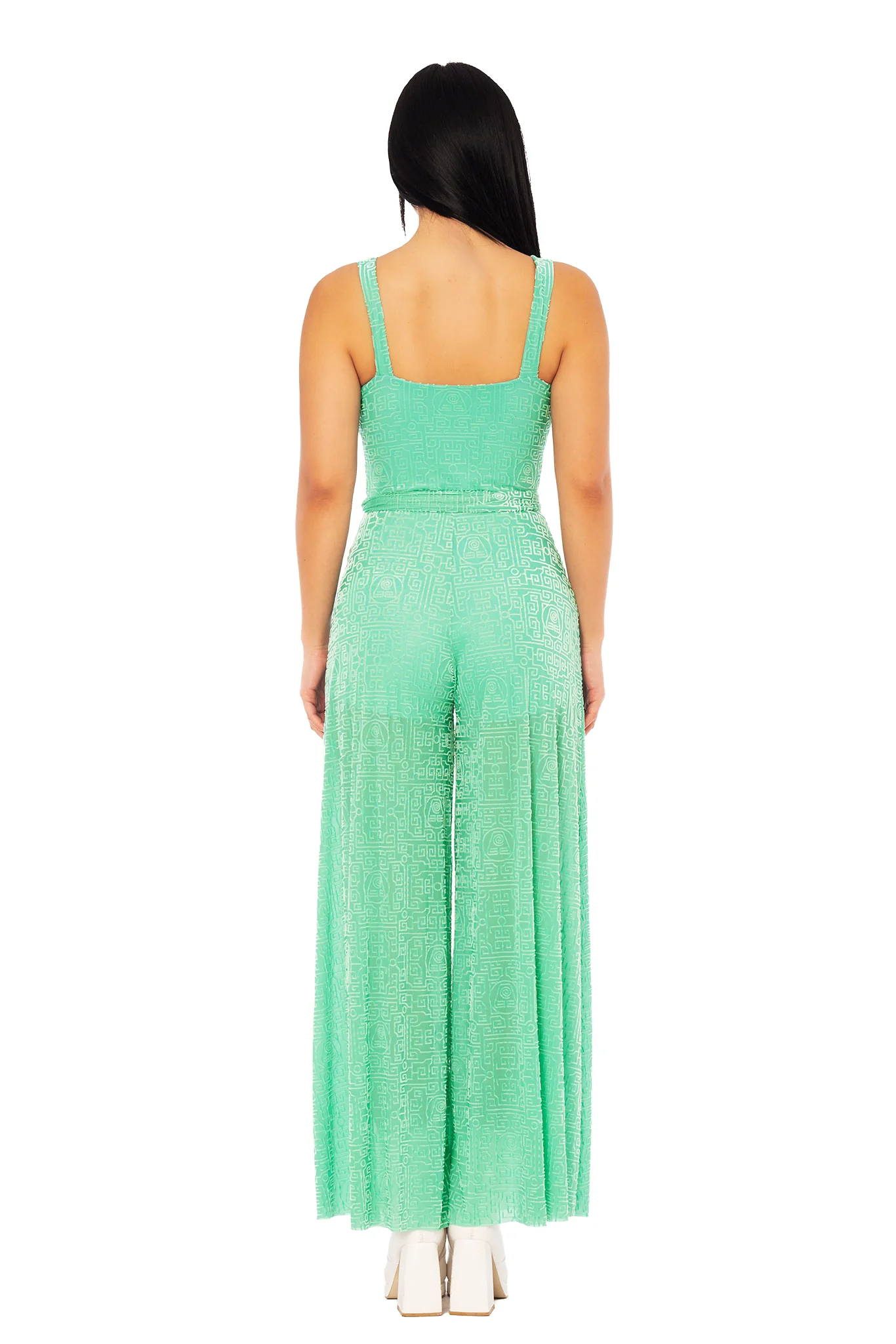 Earth Kingdom Burned Velvet Princess Jumpsuit - Image 4