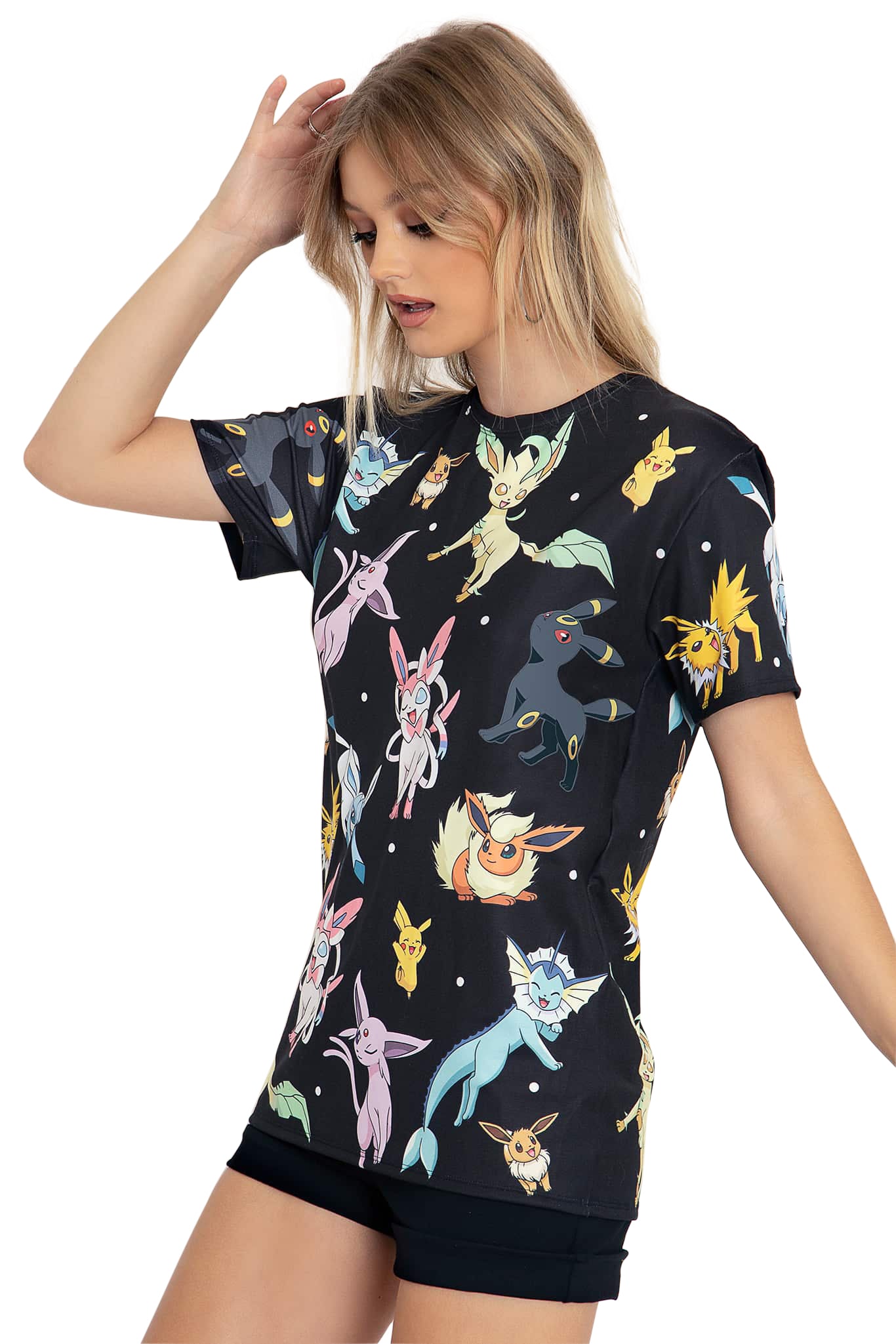 Eevee Evolution Black Boyfriend Tee - Image 5