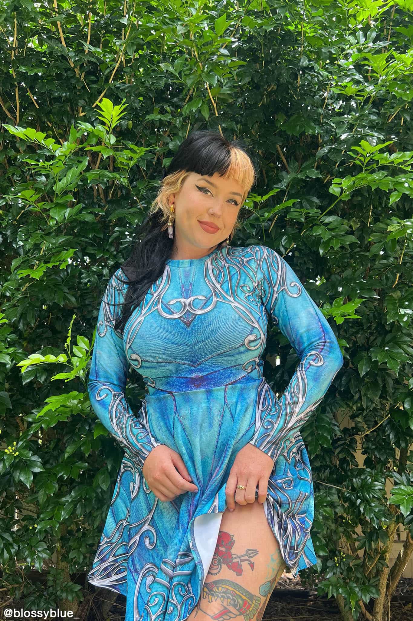 Fairy Kingdom Toastie Long Sleeve Skater Dress - Image 5