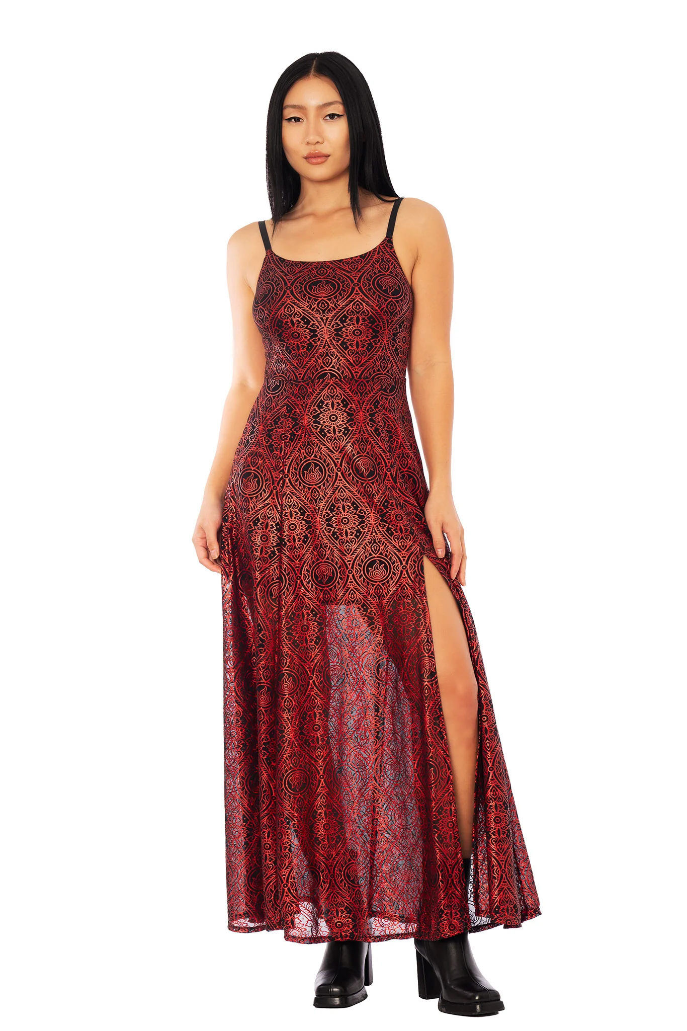Fire Nation Long Sleeve Bolero Maxi Dress - Image 4