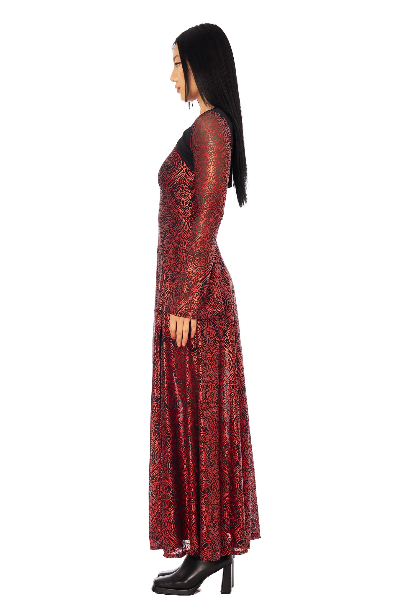 Fire Nation Long Sleeve Bolero Maxi Dress - Image 7