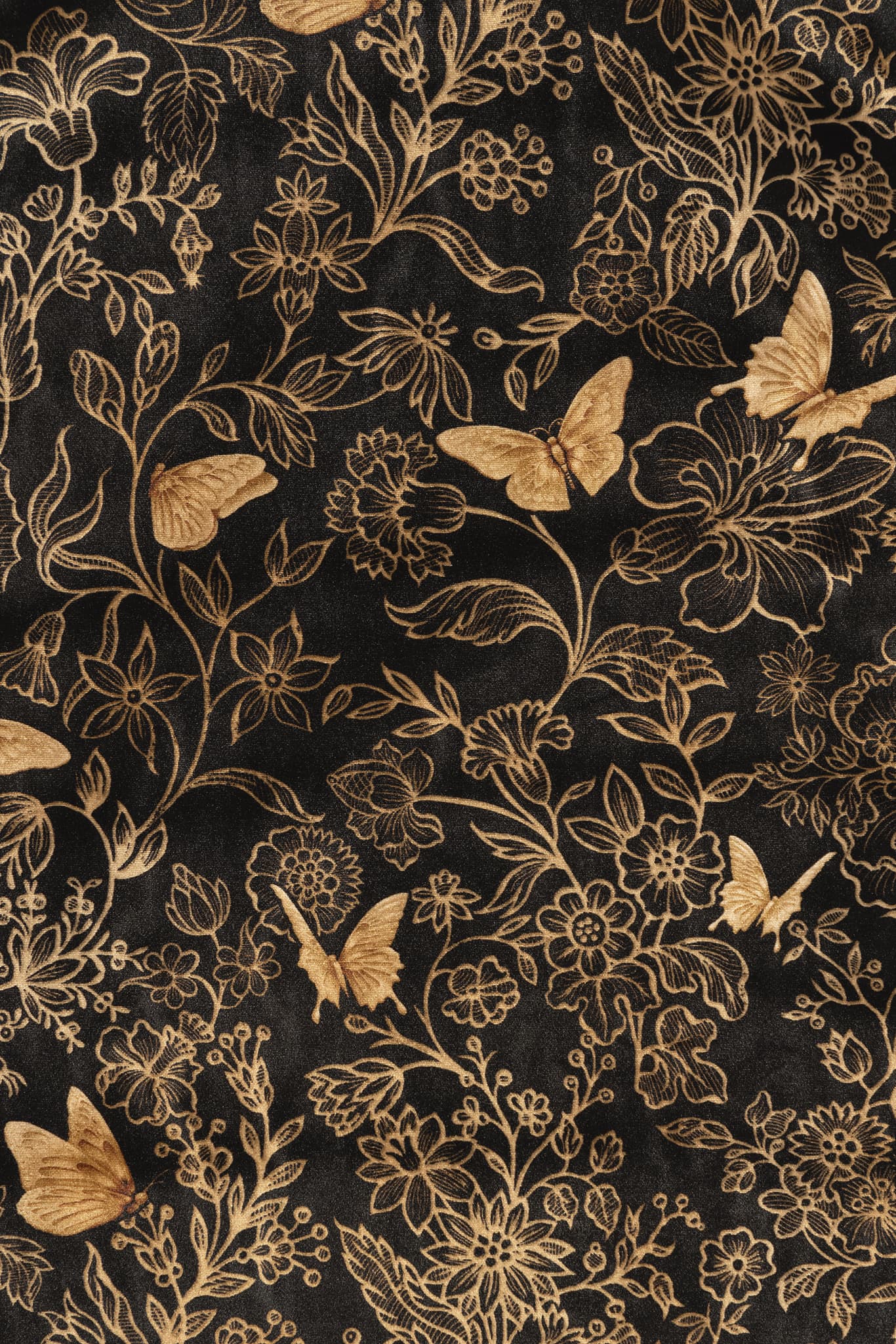 Golden Garden Velvet Princess Midi Dress - Image 4