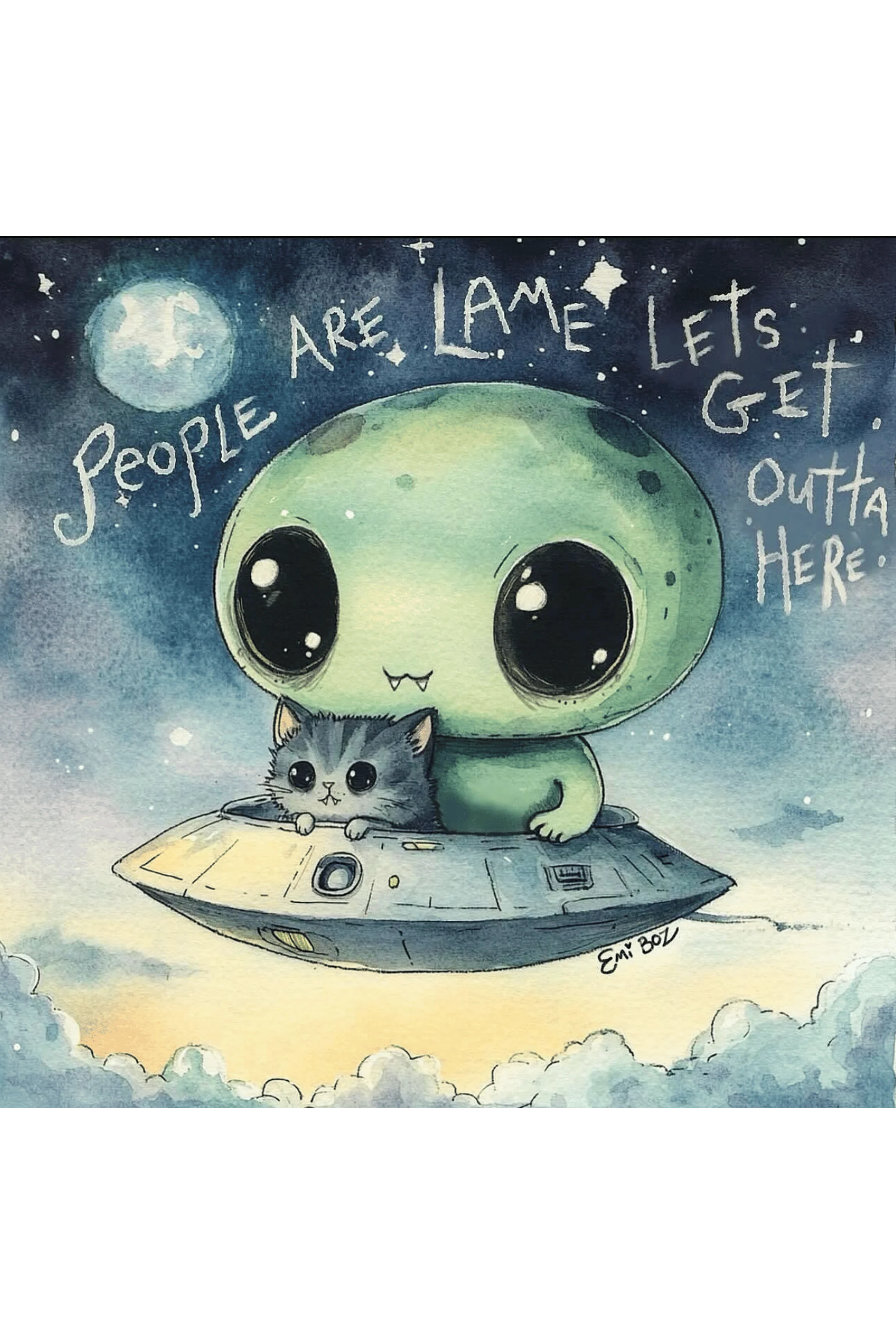 Lets Get Outta Here Oversized Long Sleeve Boyfriend Tee - Image 5