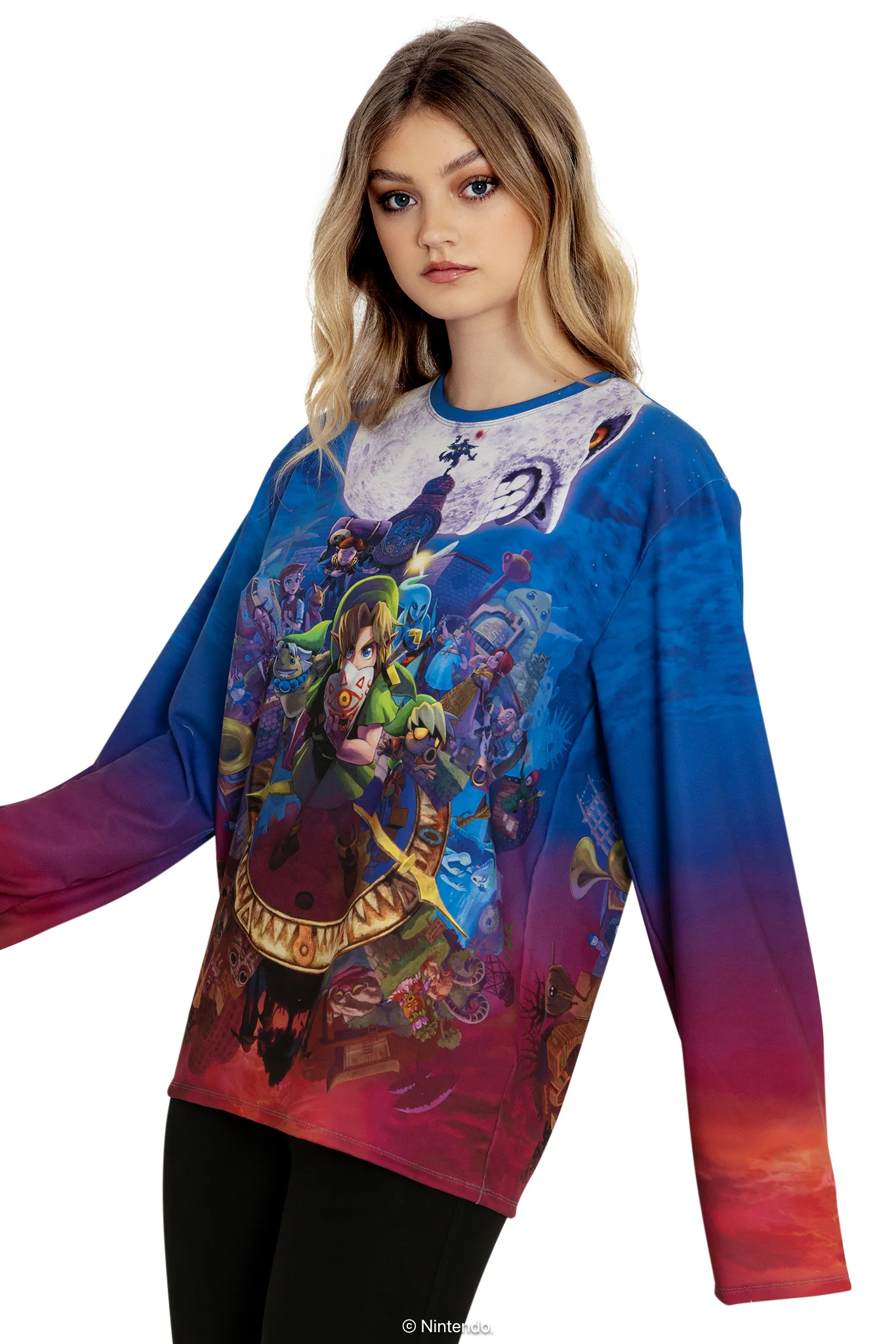 Majora's Mask Cover Long Sleeve Oversized BFT - Image 4