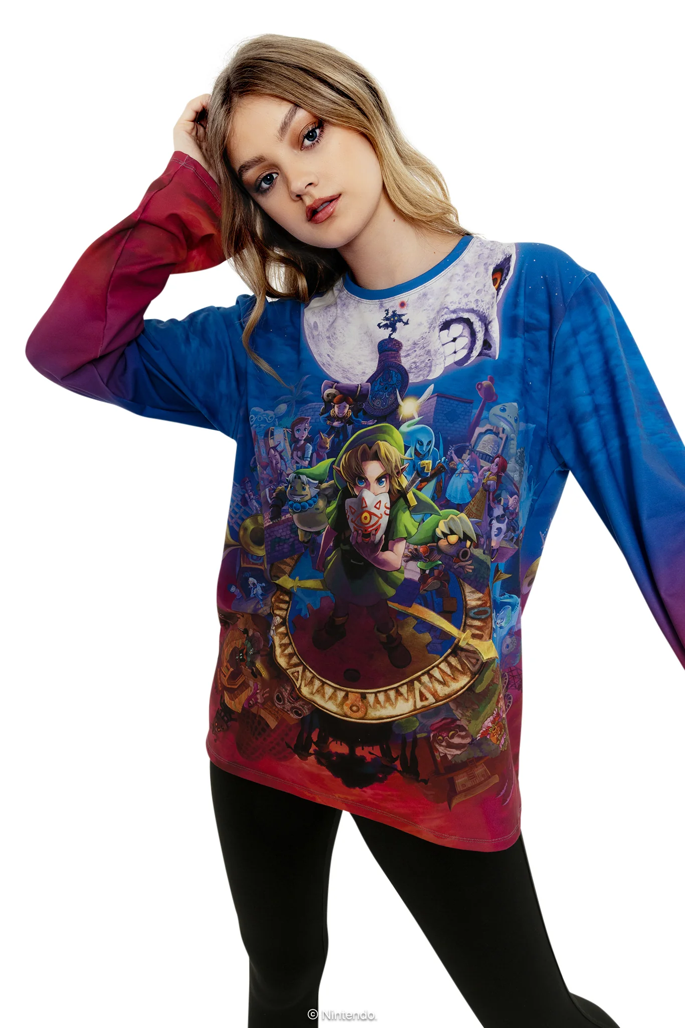 Majora's Mask Cover Long Sleeve Oversized BFT - Image 6