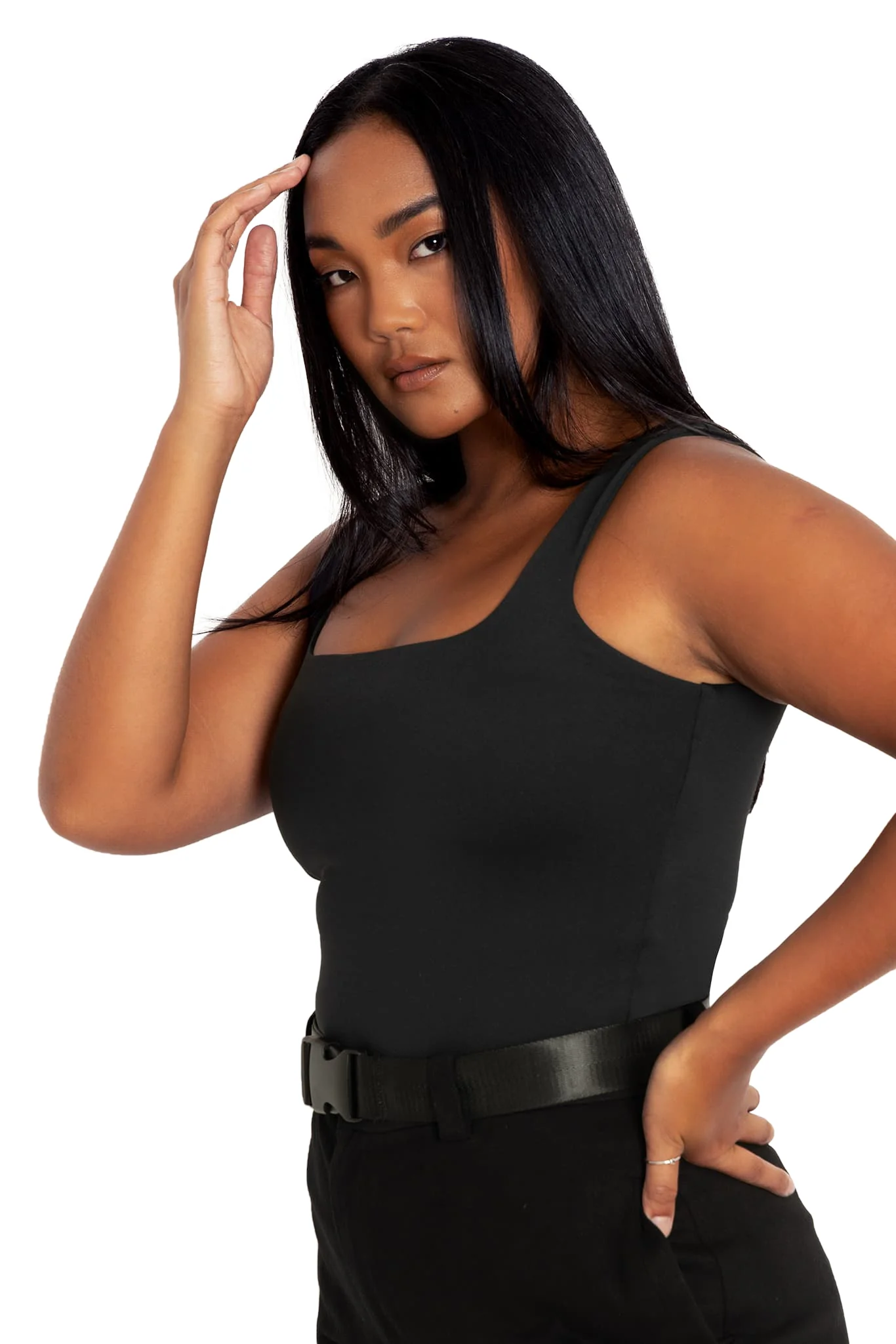 Matte Black Tank Top - Image 3