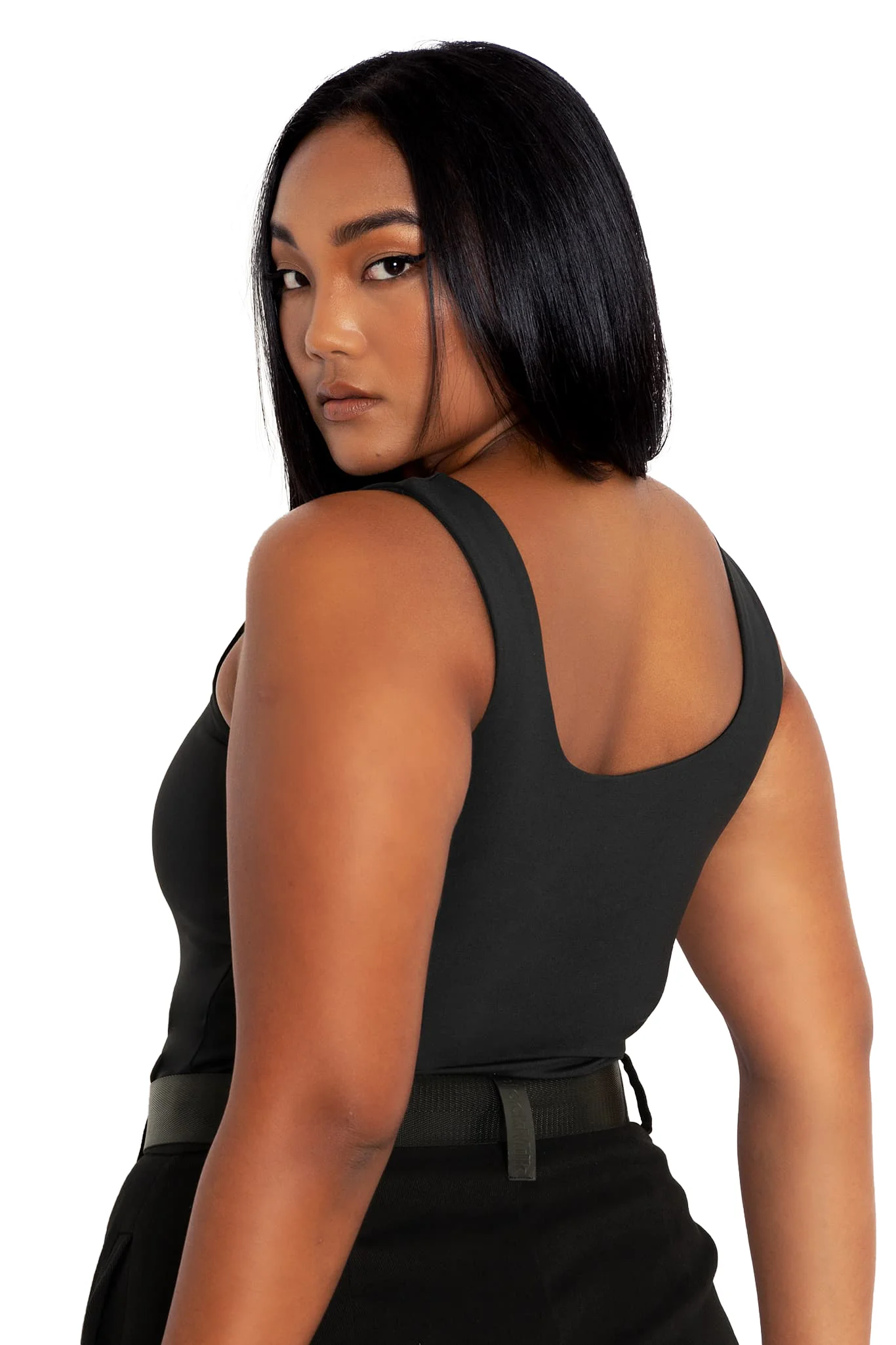 Matte Black Tank Top - Image 6
