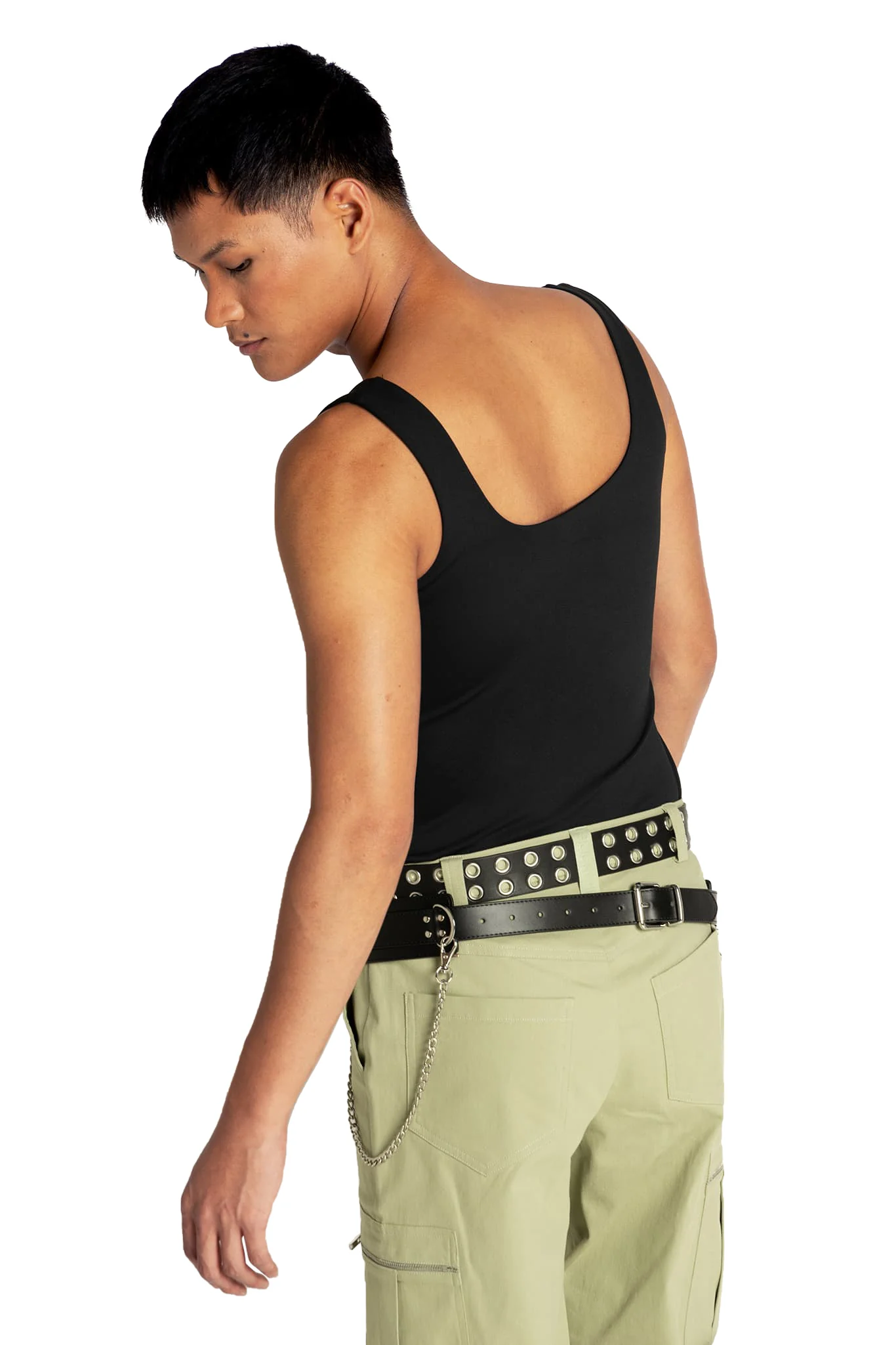 Matte Black Tank Top - Image 7