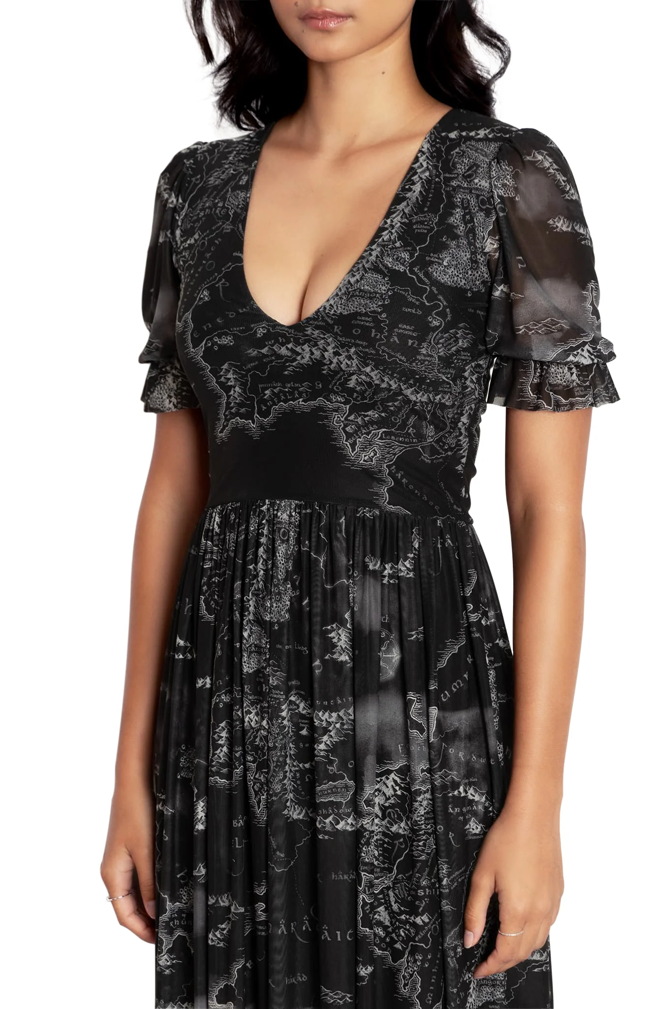 Middle-earth Map Black Stellar Dress - Image 3
