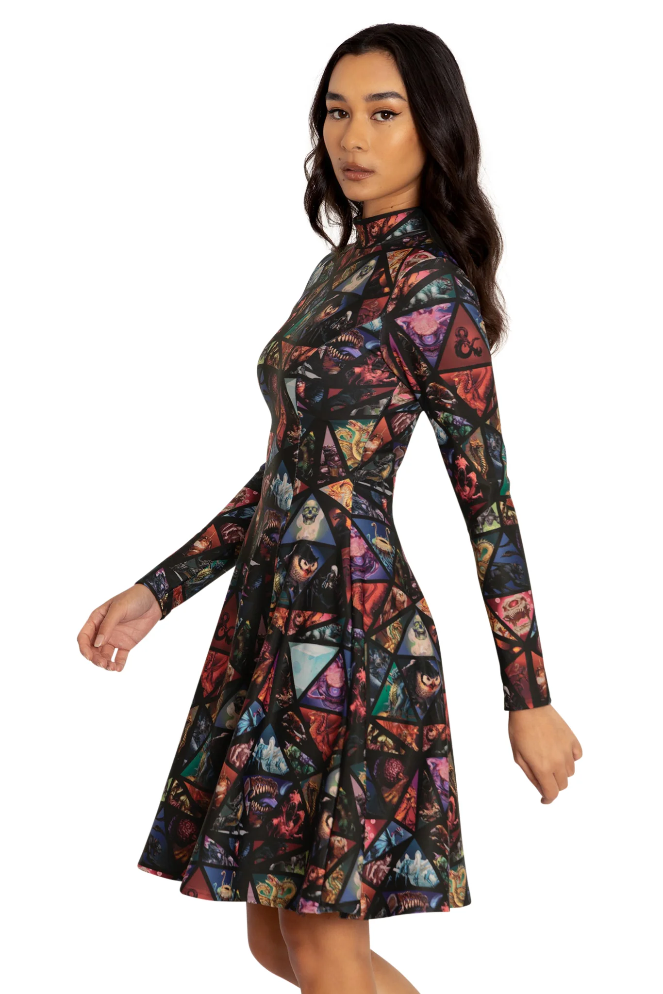 Monster Manual Long Sleeve Evil Longline Dress - Image 5