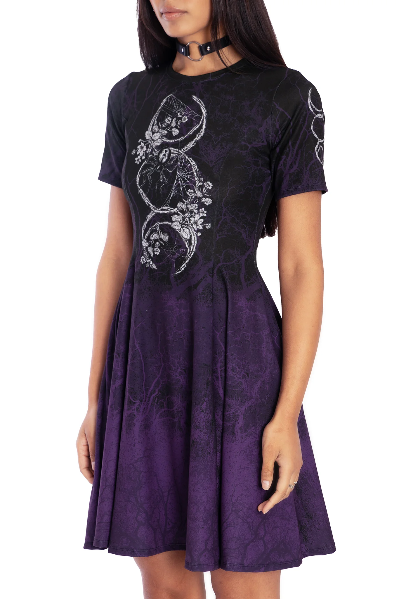 Moon Magic Longline Evil Tee Dress - Image 3