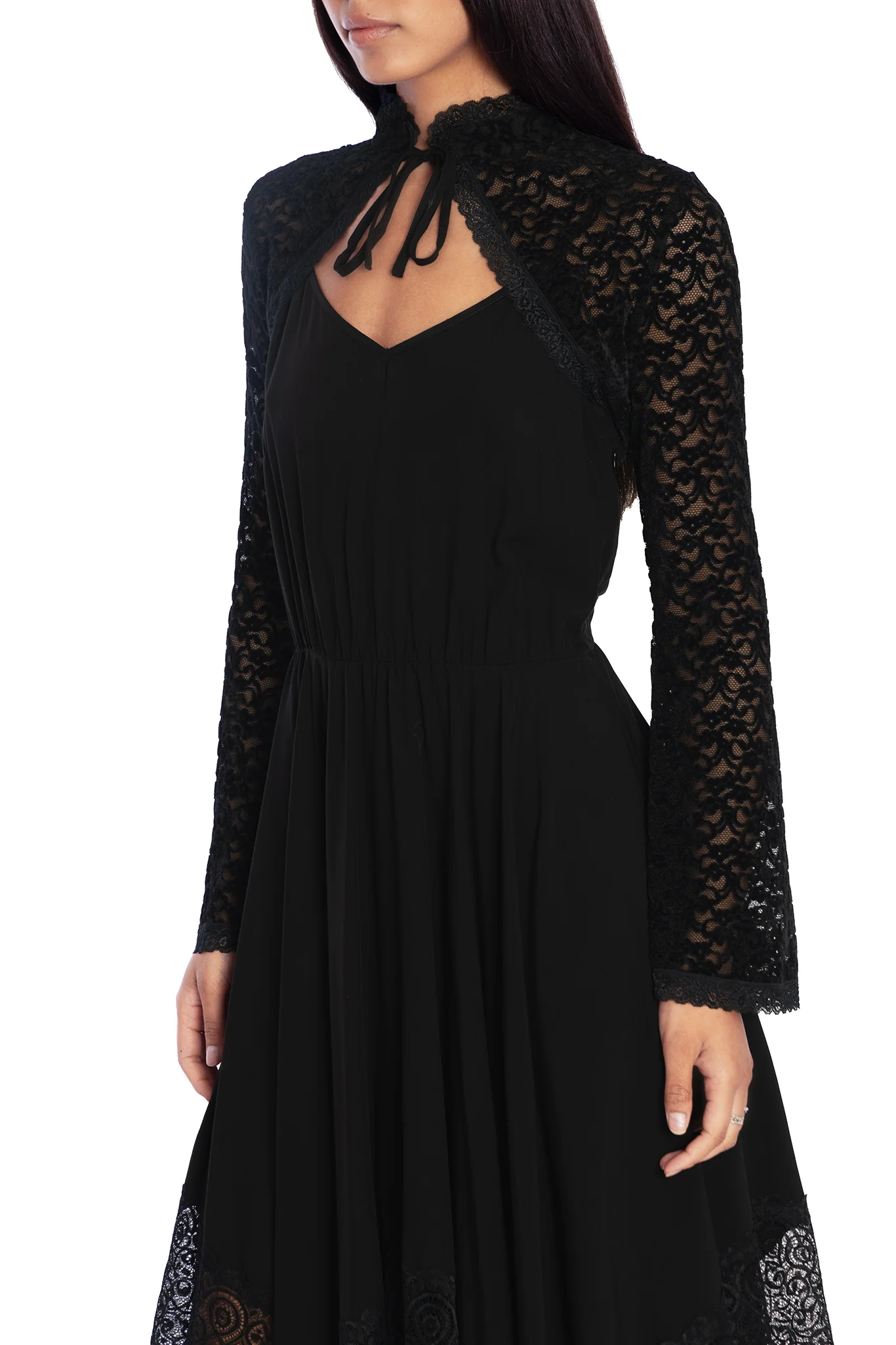 Nature Witch Velvet Lace Shrug - Image 3