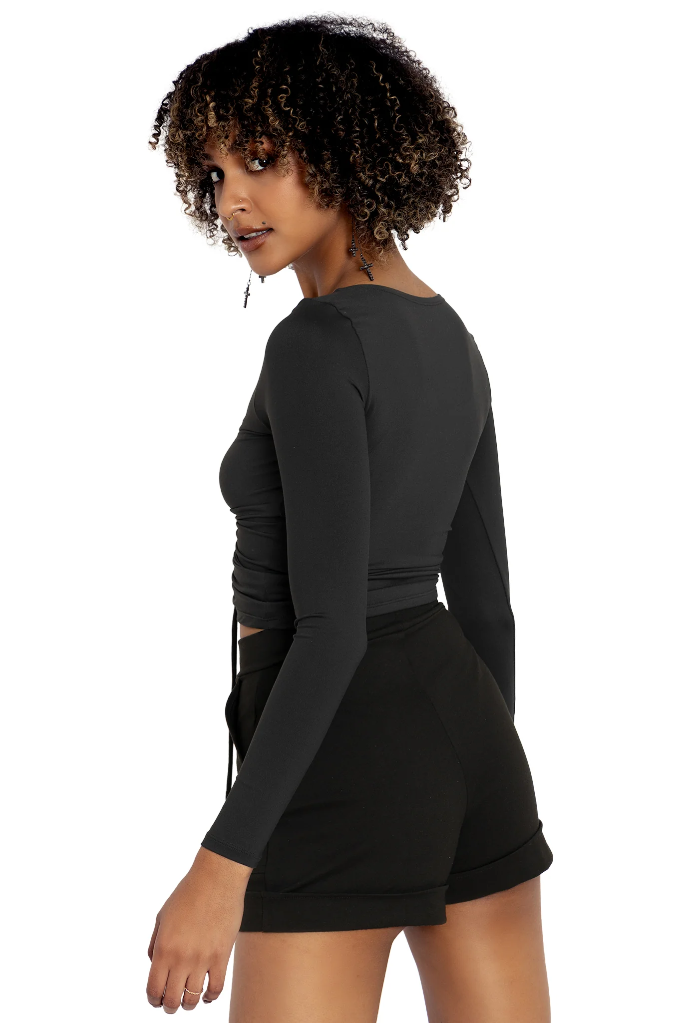 Push It Ponte Cuffed Shorts - Image 5