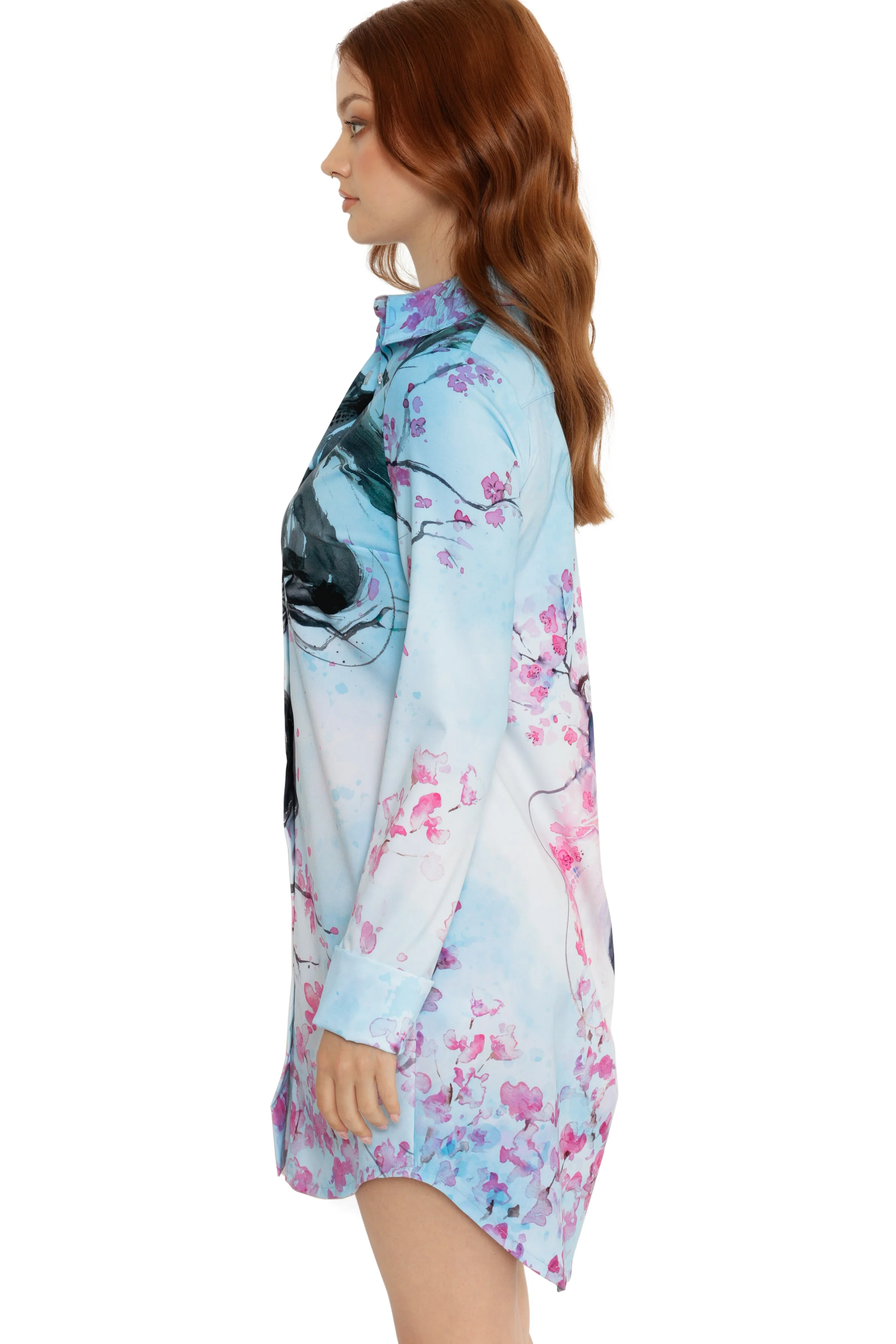 Reflection Of Myself Business Time Shirt Dress - Image 6