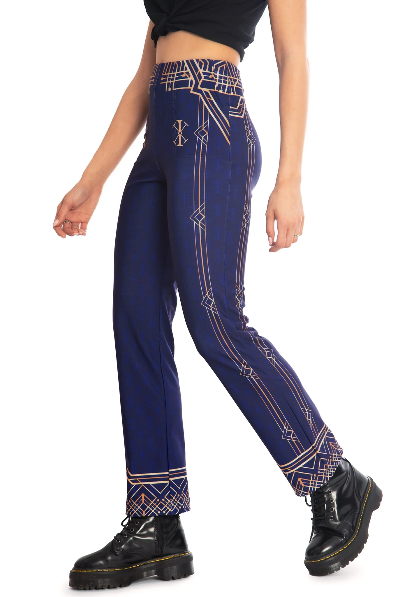 Regent Caitlyn High Waisted Straight Leg Pants - Image 3