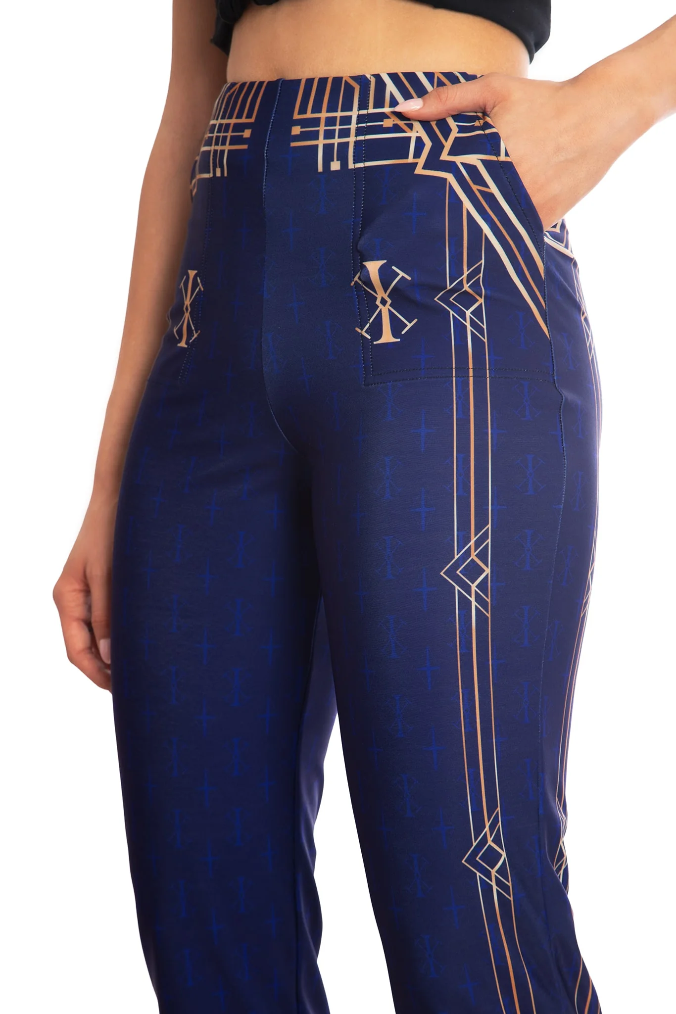 Regent Caitlyn High Waisted Straight Leg Pants - Image 4