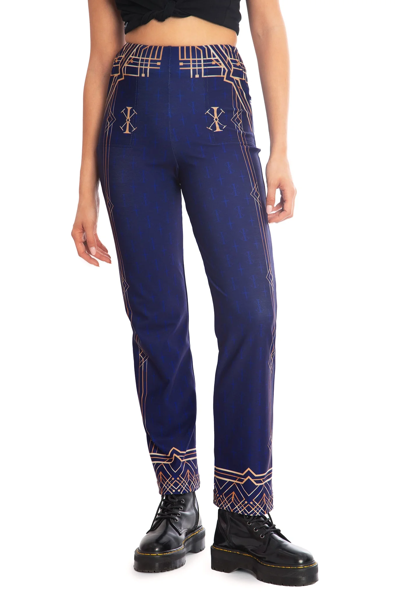 Regent Caitlyn High Waisted Straight Leg Pants - Image 7