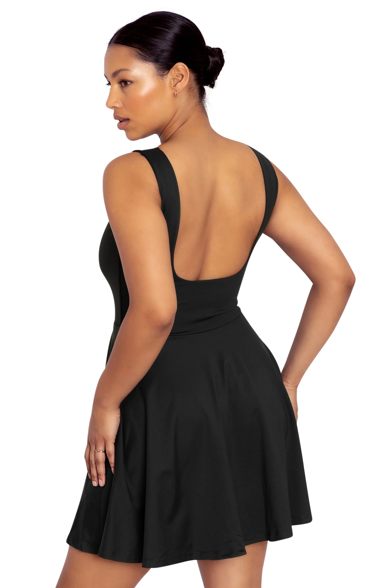 Show Us Ya Tops Matte Black Underbust Dress - Image 3