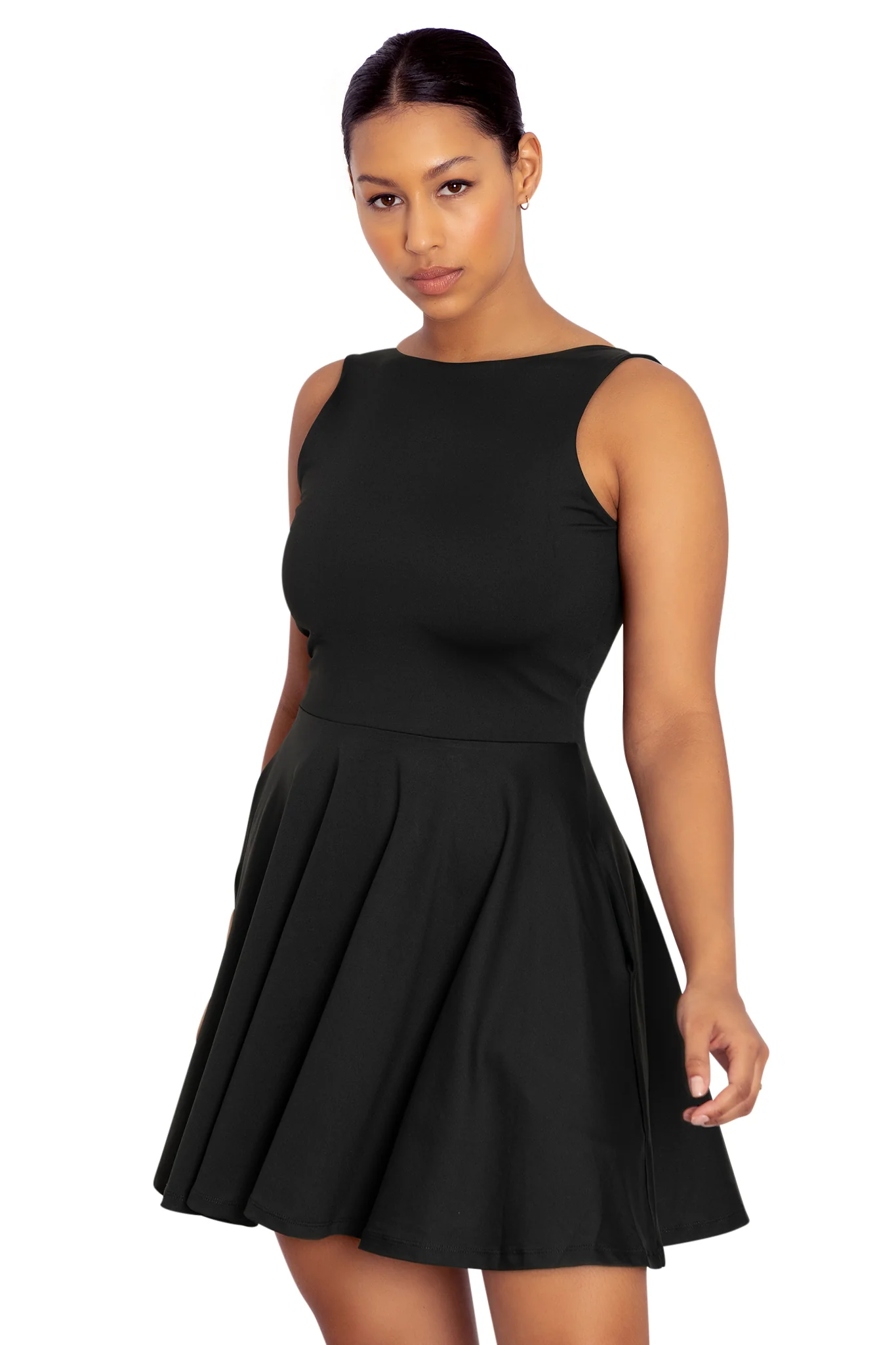 Show Us Ya Tops Matte Black Underbust Dress - Image 9