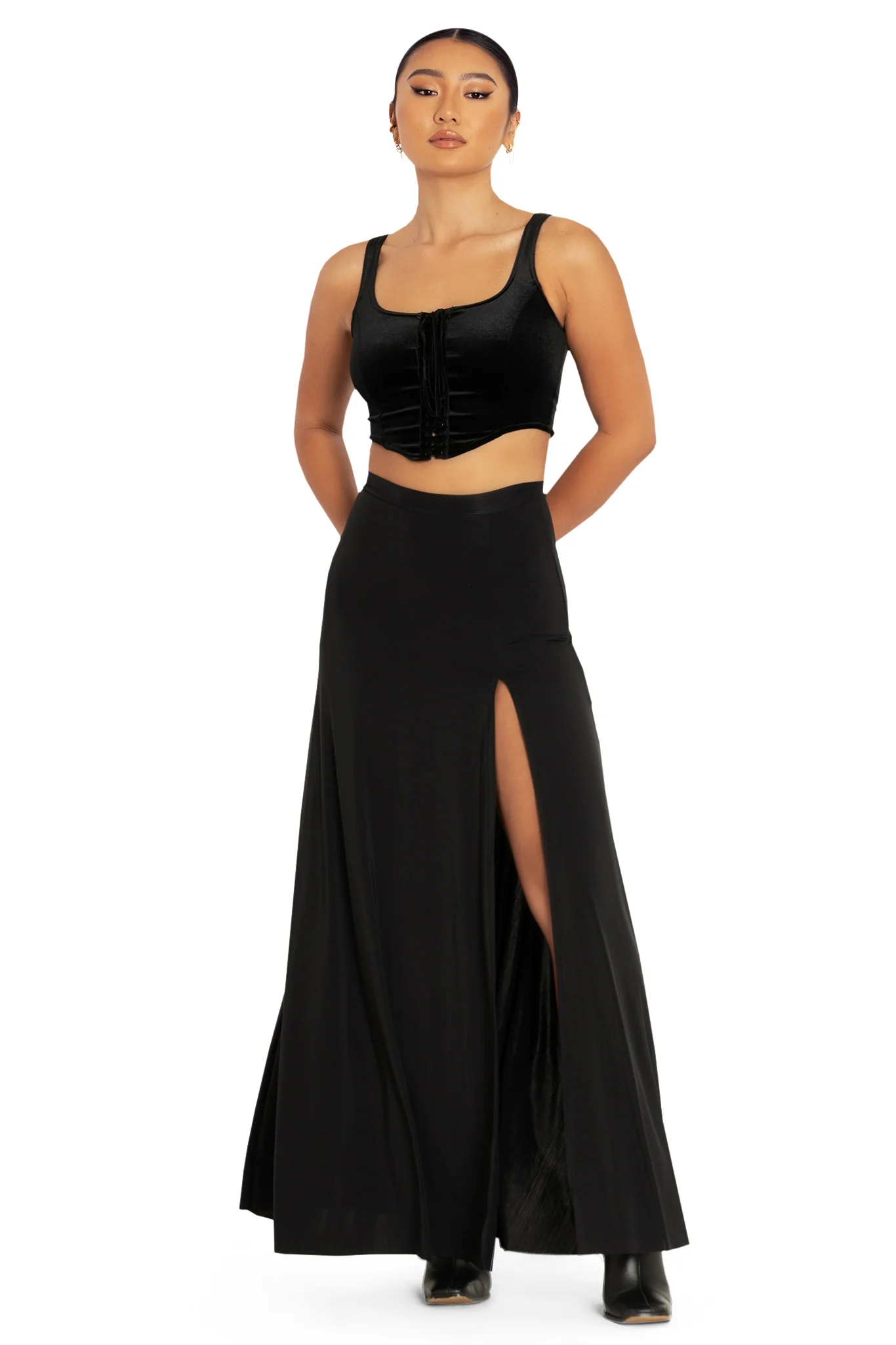 Sleek Light Single Split Skirt - Image 9