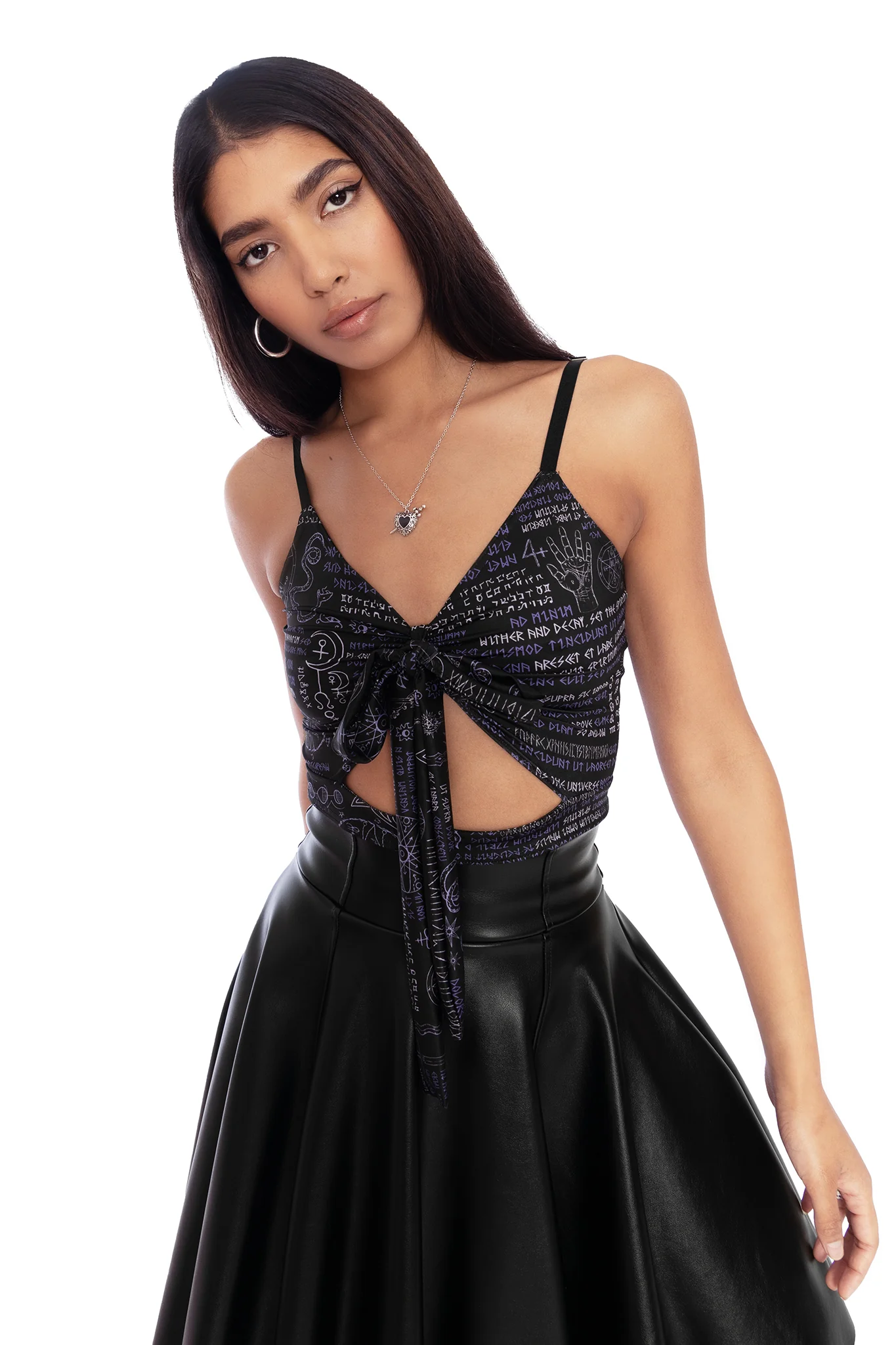 Spellbook Cut Out Strappy Crop - Image 6
