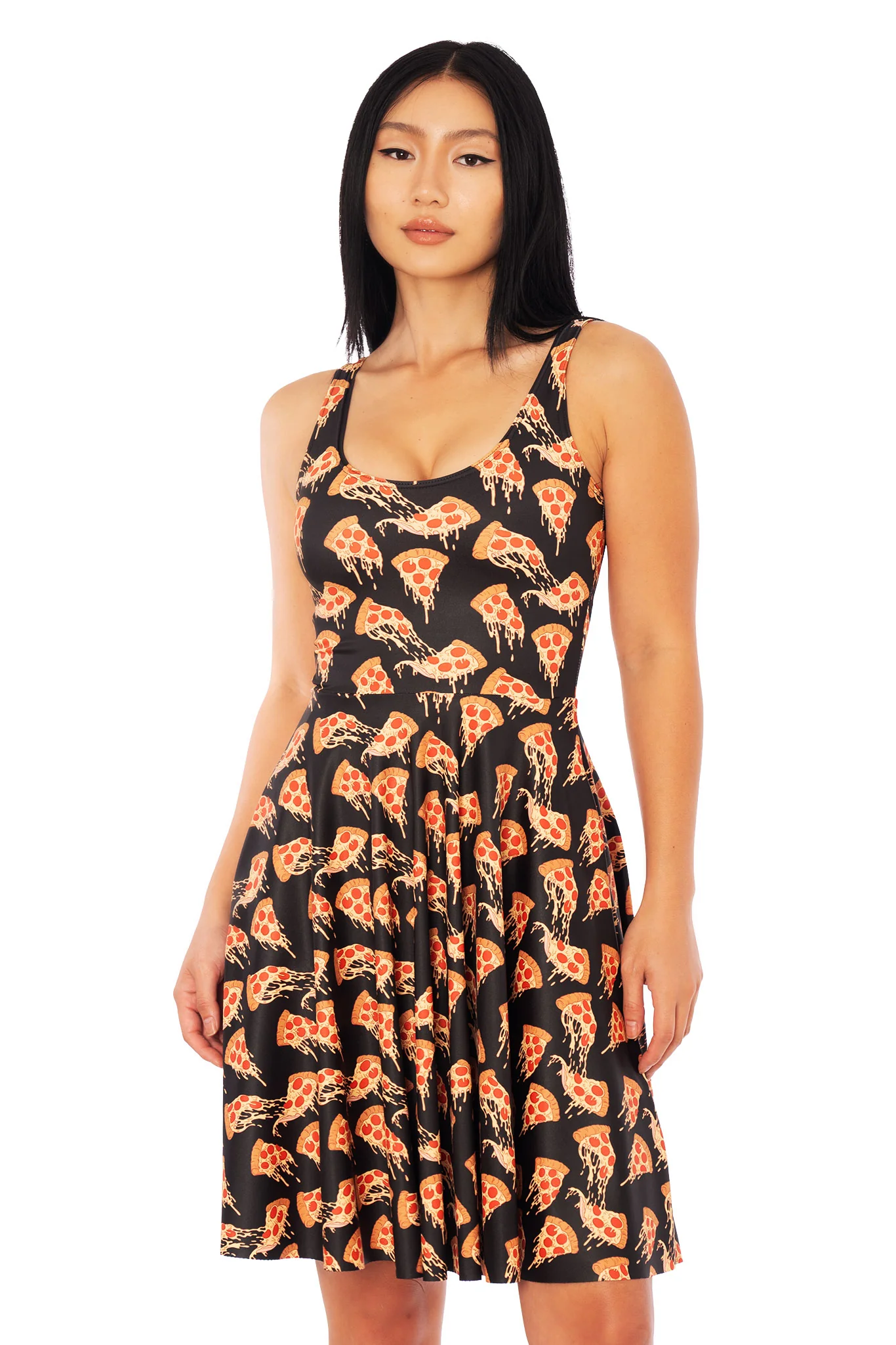 Take a Pizza My Heart Scoop Longline Dress - Image 4